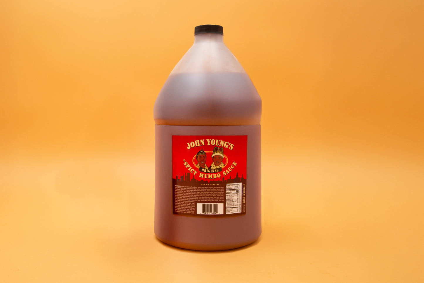 John Young's Original Spicy Mumbo Sauce Gallon Container