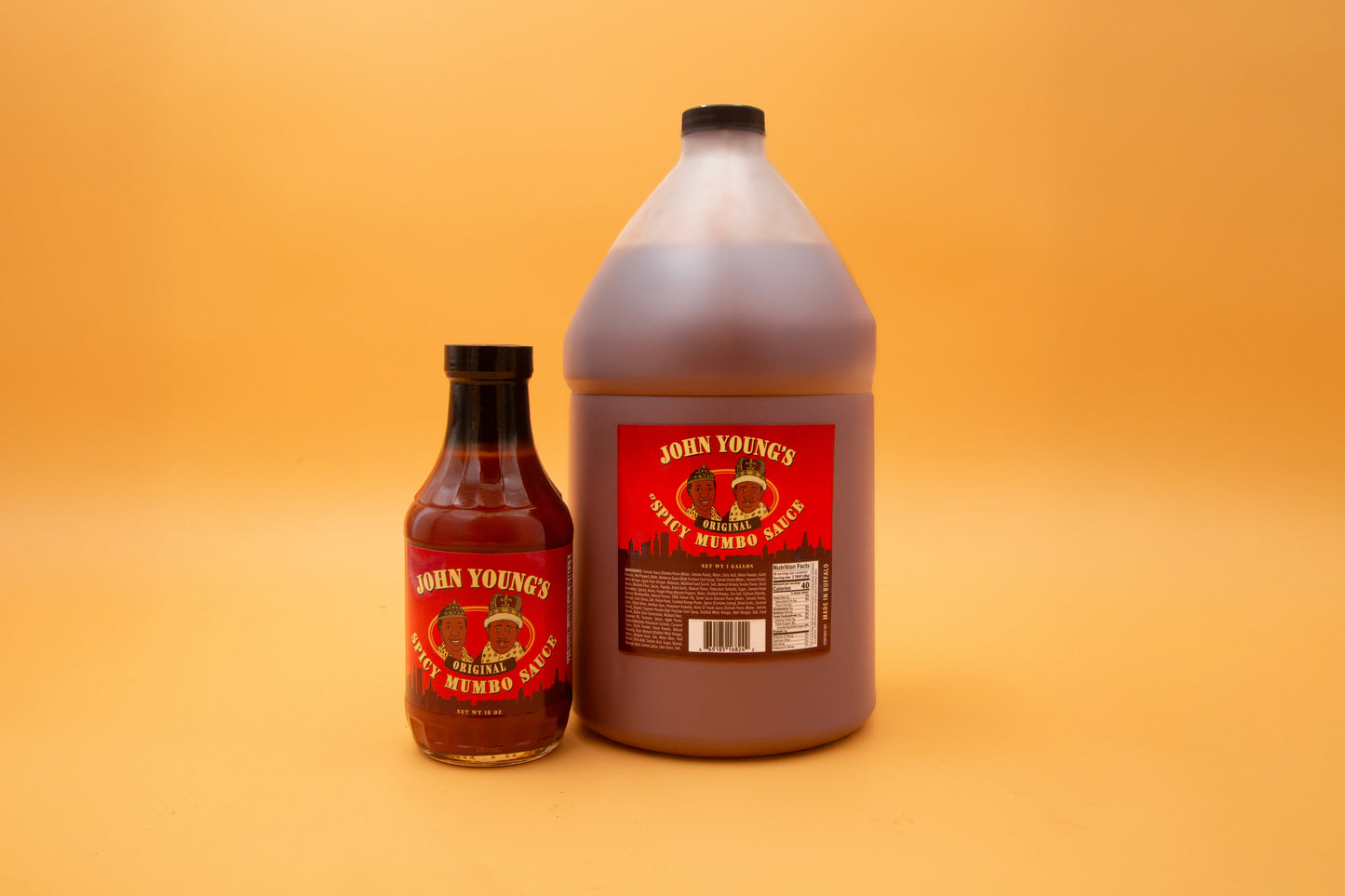 John Young's Original Spicy Mumbo Sauce Gallon Container