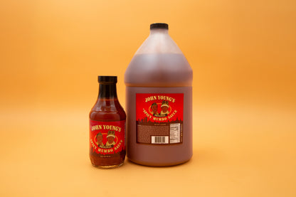 John Young's Original Spicy Mumbo Sauce Gallon Container